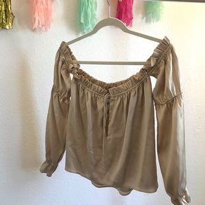 Hansen & Gretel Silk off the shoulder top